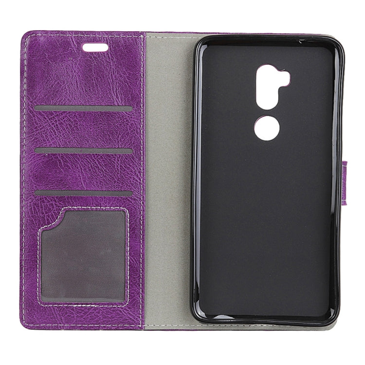 For Alcatel A7 XL Retro Crazy Horse Texture Horizontal Flip Leather Case with Holder & Card Slots & Wallet & Photo Frame
