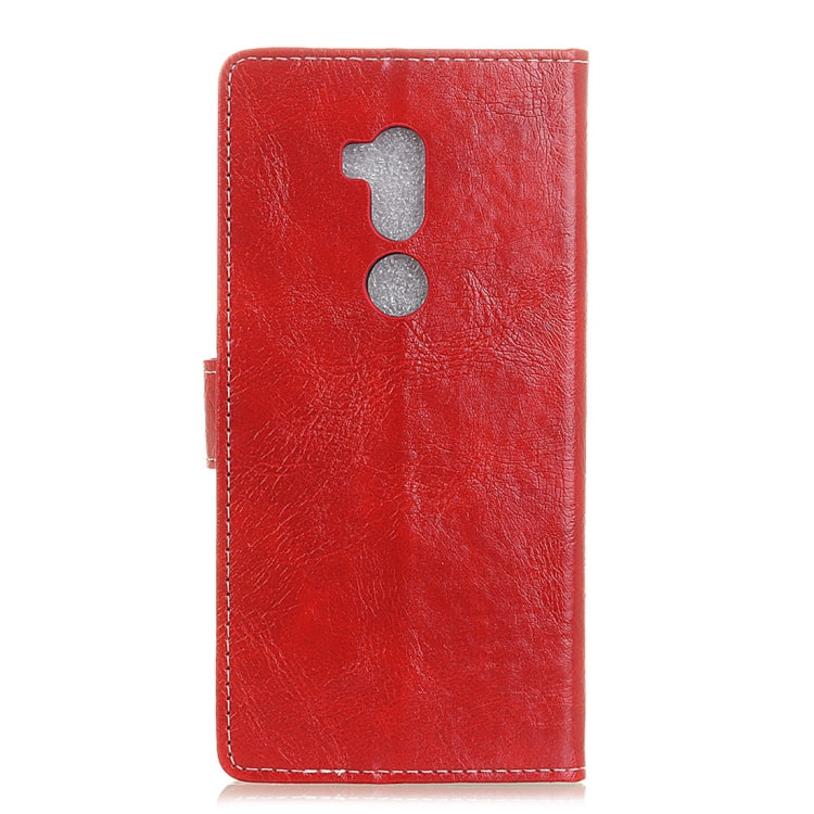For Alcatel A7 XL Retro Crazy Horse Texture Horizontal Flip Leather Case with Holder & Card Slots & Wallet & Photo Frame