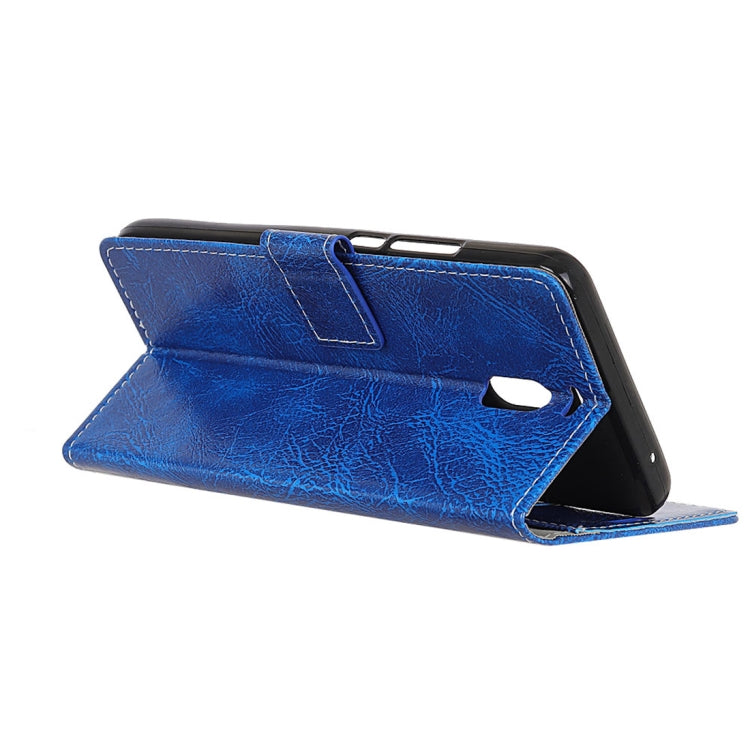 For Meizu  M6 Note Retro Crazy Horse Texture Horizontal Flip Leather Case with Holder & Card Slots & Wallet & Photo Frame