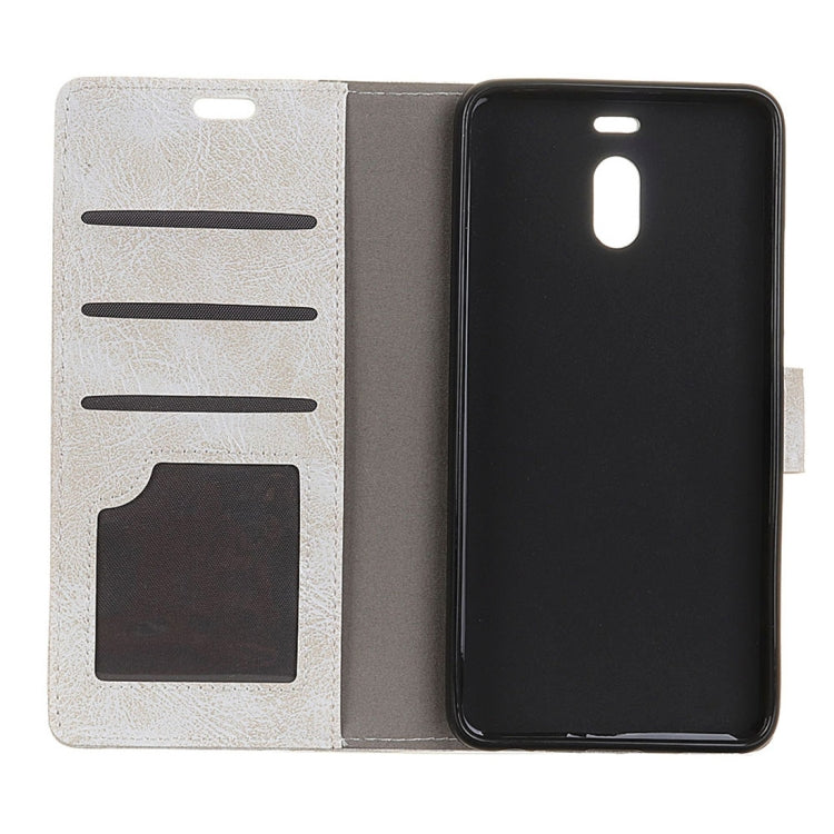 For Meizu  M6 Note Retro Crazy Horse Texture Horizontal Flip Leather Case with Holder & Card Slots & Wallet & Photo Frame