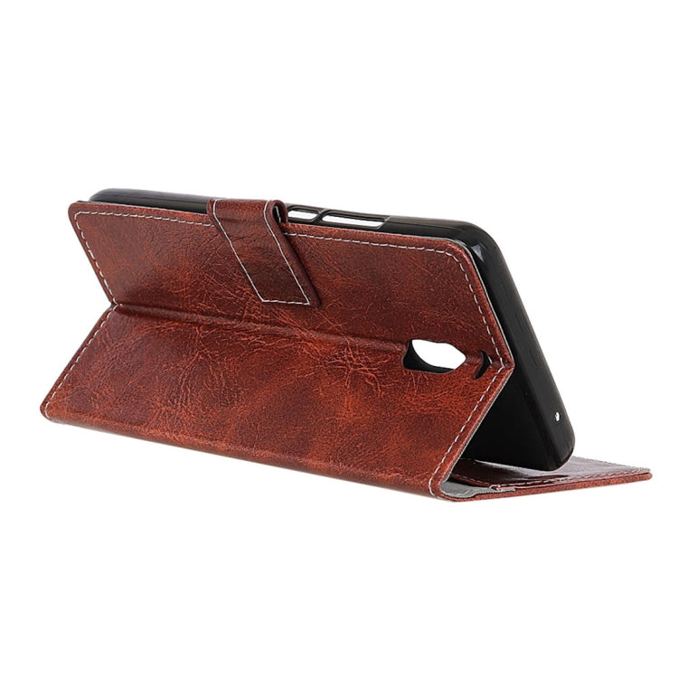 For Meizu  M6 Note Retro Crazy Horse Texture Horizontal Flip Leather Case with Holder & Card Slots & Wallet & Photo Frame