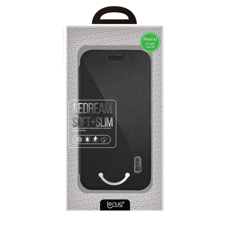 Lenuo for Google Pixel XL PU+PC  Litchi Texture Horizontal Flip Leather Case with Card Slots