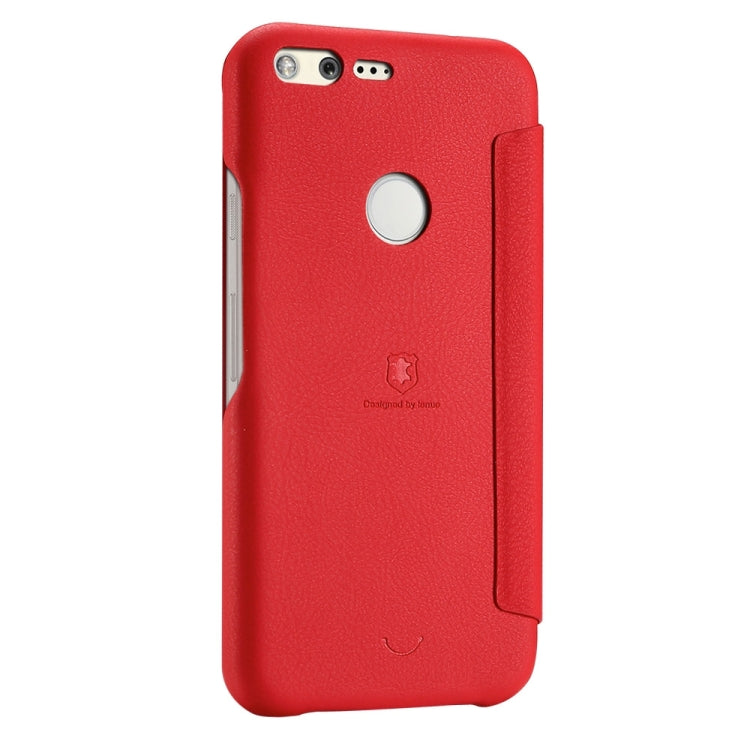 Lenuo for Google Pixel XL PU+PC  Litchi Texture Horizontal Flip Leather Case with Card Slots