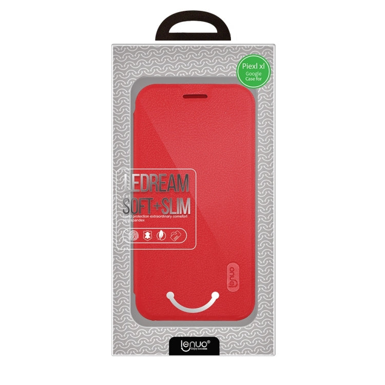 Lenuo for Google Pixel XL PU+PC  Litchi Texture Horizontal Flip Leather Case with Card Slots