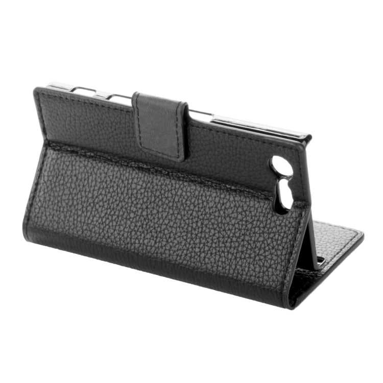 For Sony Xperia X Compact Litchi Texture Horizontal Flip Leather Case with Holder & Card Slots & Wallet