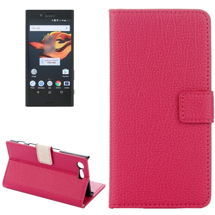For Sony Xperia X Compact Litchi Texture Horizontal Flip Leather Case with Holder & Card Slots & Wallet