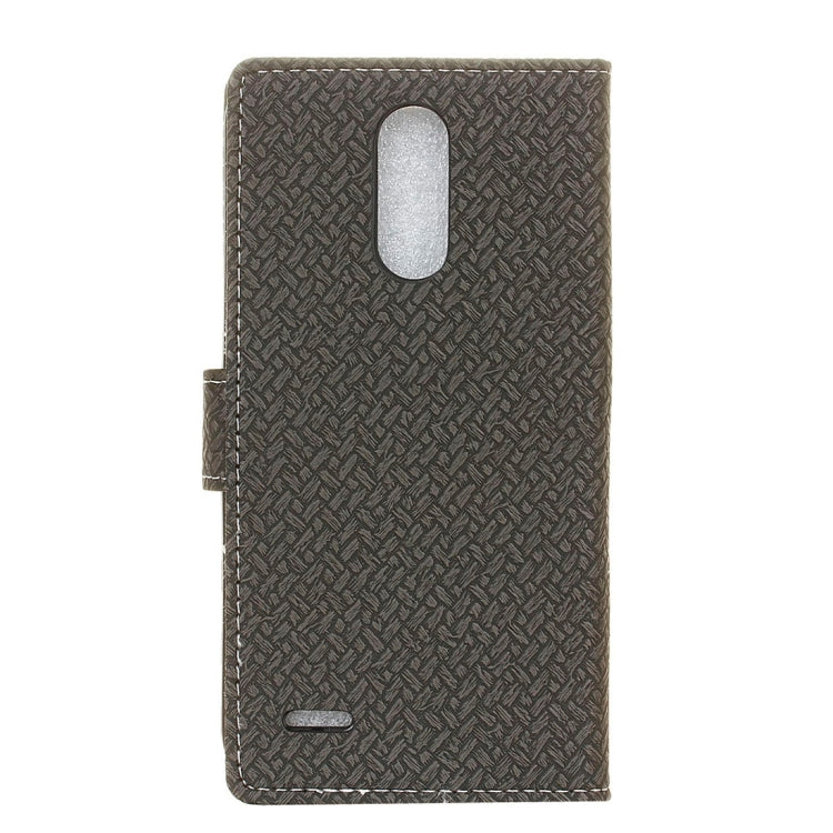 For LG K10 (2017) (EU Version) Knit Texture Horizontal Flip Leather Case with Holder & Card Slots & Wallet & Photo Frame