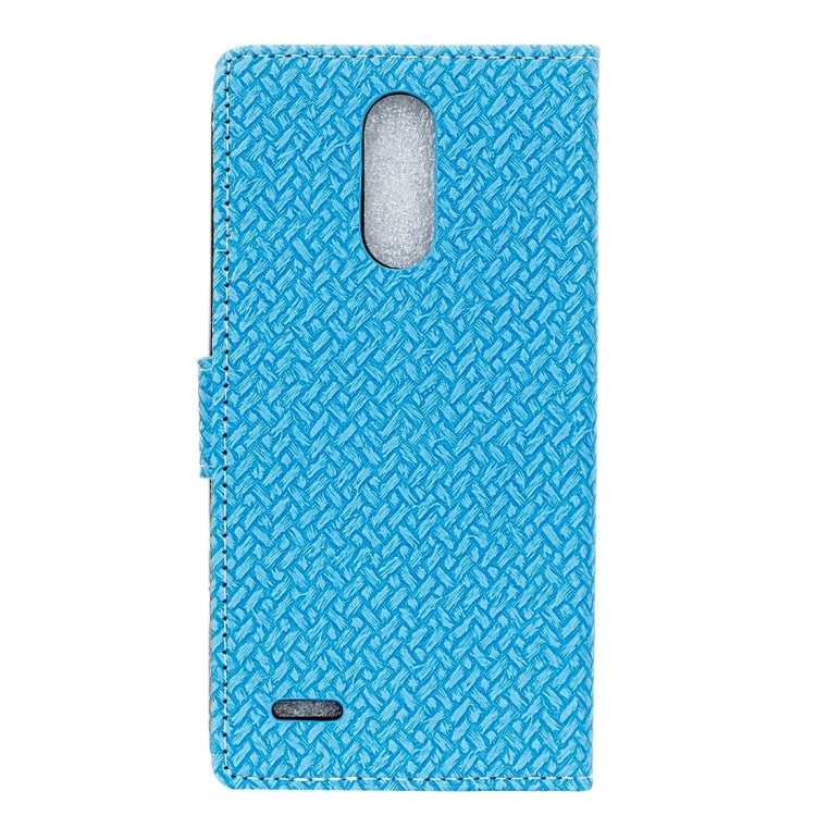 For LG K10 (2017) (EU Version) Knit Texture Horizontal Flip Leather Case with Holder & Card Slots & Wallet & Photo Frame
