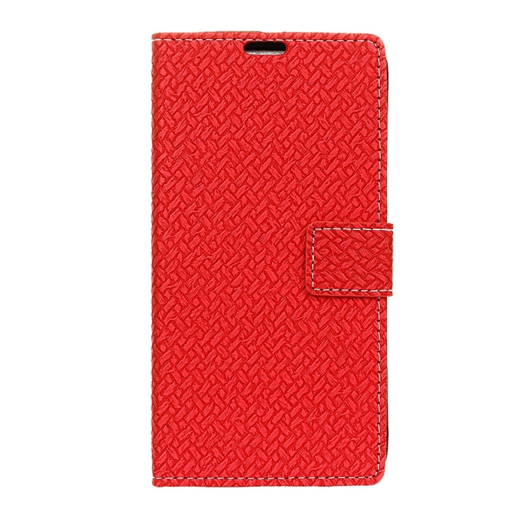 For LG K10 (2017) (EU Version) Knit Texture Horizontal Flip Leather Case with Holder & Card Slots & Wallet & Photo Frame