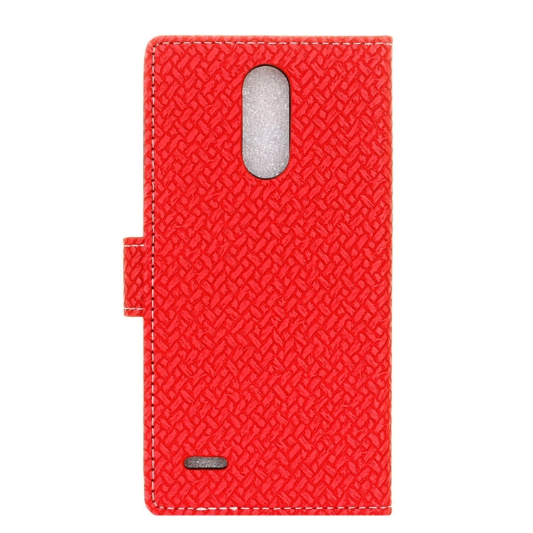 For LG K10 (2017) (EU Version) Knit Texture Horizontal Flip Leather Case with Holder & Card Slots & Wallet & Photo Frame