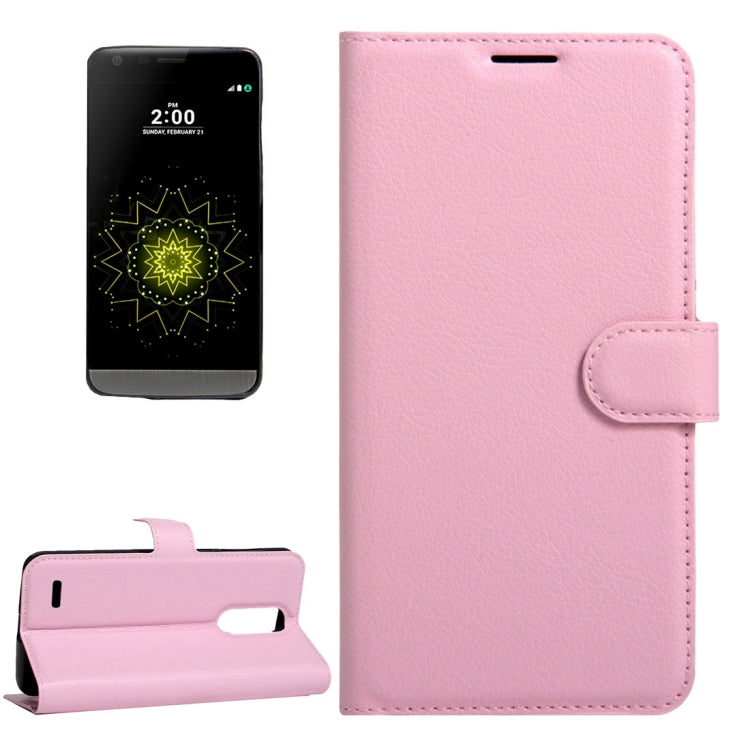 For LG LV5 Litchi Texture Horizontal Flip Leather Case with Magnetic Buckle & Holder & Card Slots & Wallet