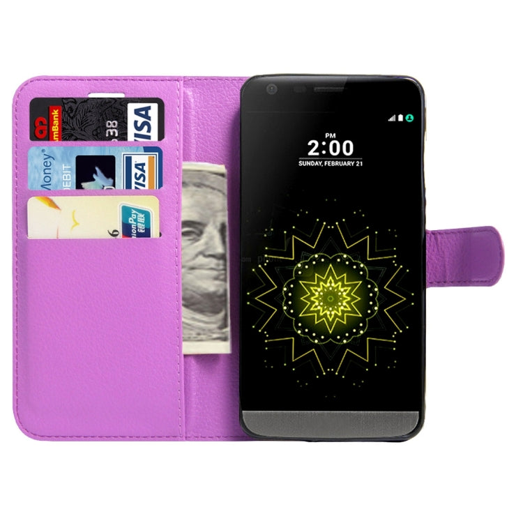 For LG LV5 Litchi Texture Horizontal Flip Leather Case with Magnetic Buckle & Holder & Card Slots & Wallet
