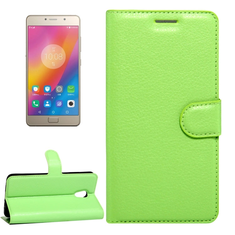 For Lenovo Vibe P2 C72 Litchi Texture Horizontal Flip Leather Case with Magnetic Buckle & Holder & Card Slots & Wallet