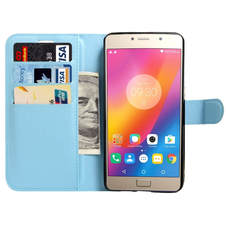 For Lenovo Vibe P2 C72 Litchi Texture Horizontal Flip Leather Case with Magnetic Buckle & Holder & Card Slots & Wallet