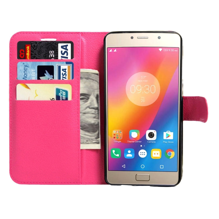 For Lenovo Vibe P2 C72 Litchi Texture Horizontal Flip Leather Case with Magnetic Buckle & Holder & Card Slots & Wallet