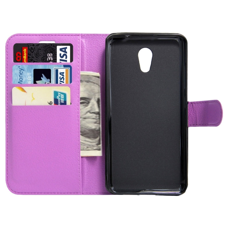 For Lenovo Vibe P2 C72 Litchi Texture Horizontal Flip Leather Case with Magnetic Buckle & Holder & Card Slots & Wallet