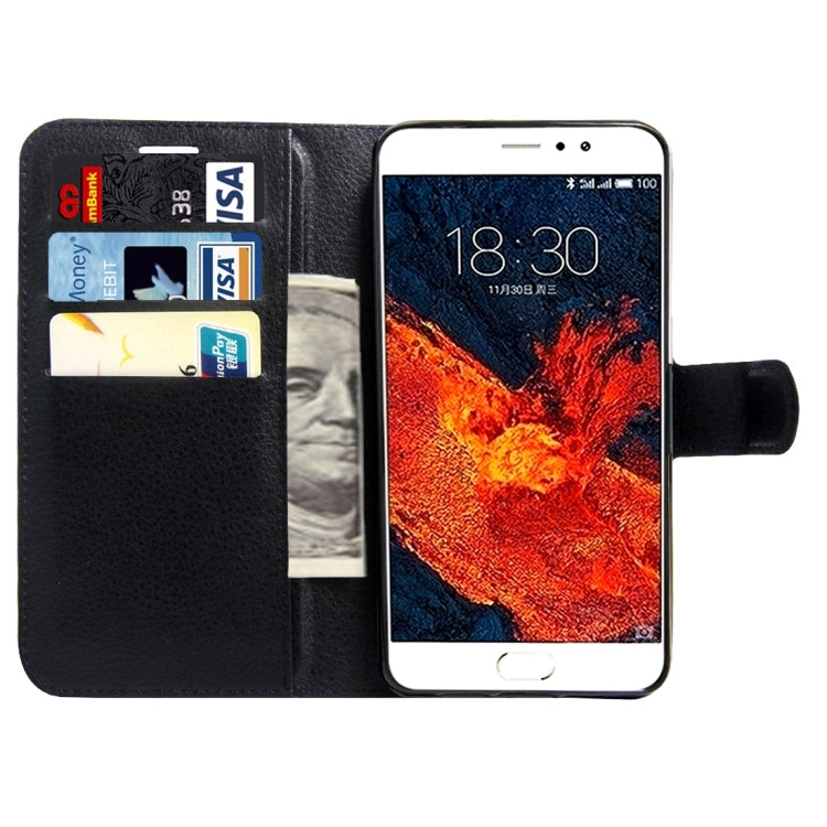 For Meizu  PRO 6 Plus Litchi Texture Horizontal Flip Leather Case with Magnetic Buckle & Holder & Card Slots & Wallet