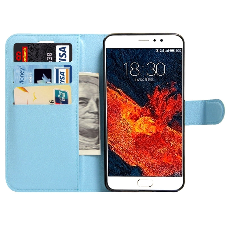 For Meizu  PRO 6 Plus Litchi Texture Horizontal Flip Leather Case with Magnetic Buckle & Holder & Card Slots & Wallet