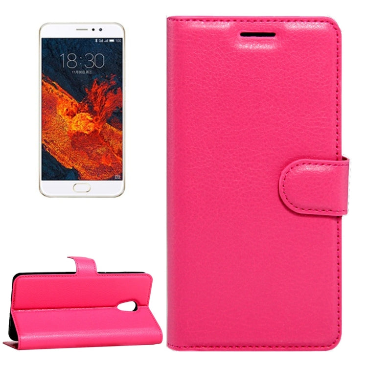For Meizu  PRO 6 Plus Litchi Texture Horizontal Flip Leather Case with Magnetic Buckle & Holder & Card Slots & Wallet