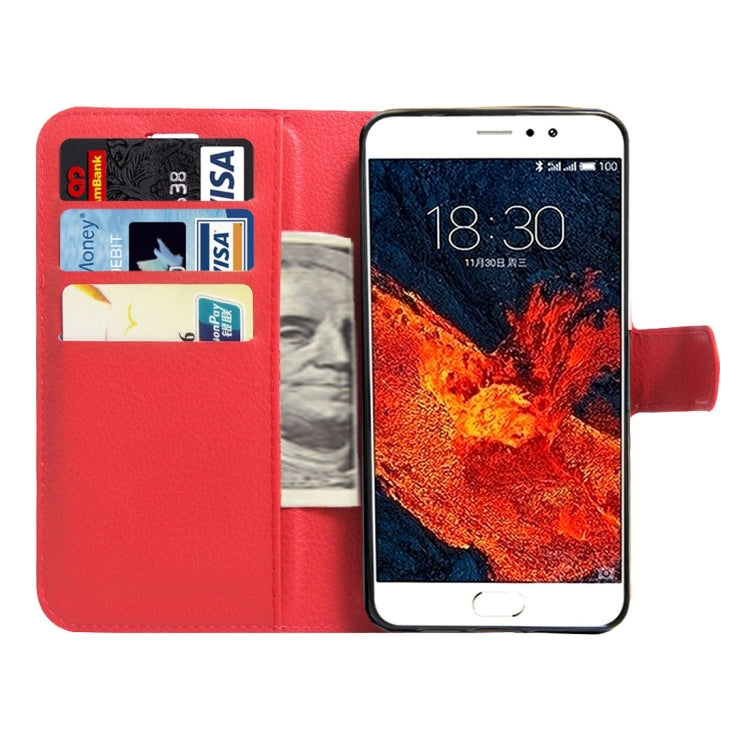 For Meizu  PRO 6 Plus Litchi Texture Horizontal Flip Leather Case with Magnetic Buckle & Holder & Card Slots & Wallet