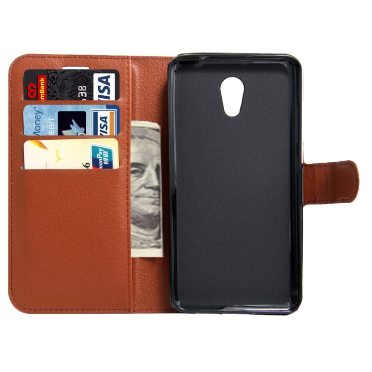 For Meizu  PRO 6 Plus Litchi Texture Horizontal Flip Leather Case with Magnetic Buckle & Holder & Card Slots & Wallet