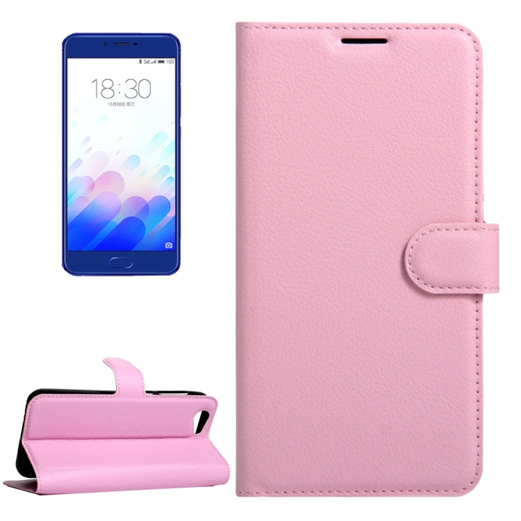 For Meizu  Meilan X Litchi Texture Horizontal Flip Leather Case with Magnetic Buckle & Holder & Card Slots & Wallet