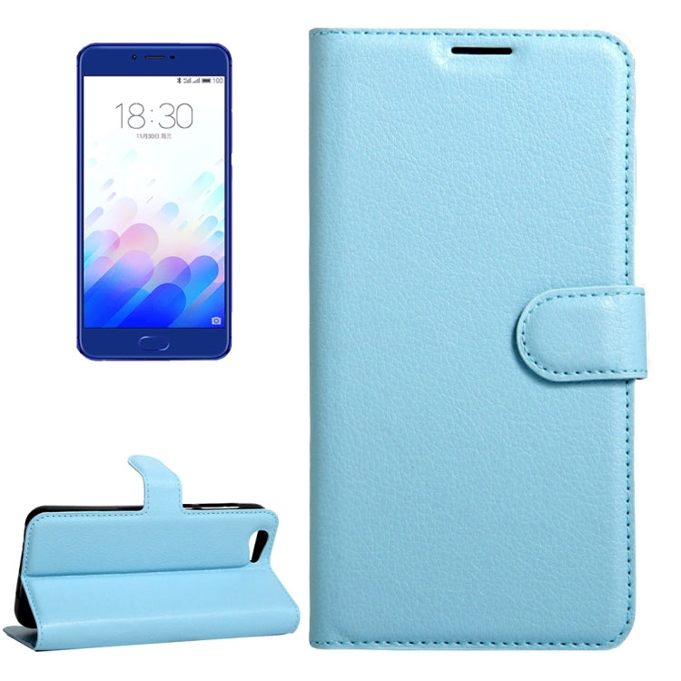 For Meizu  Meilan X Litchi Texture Horizontal Flip Leather Case with Magnetic Buckle & Holder & Card Slots & Wallet