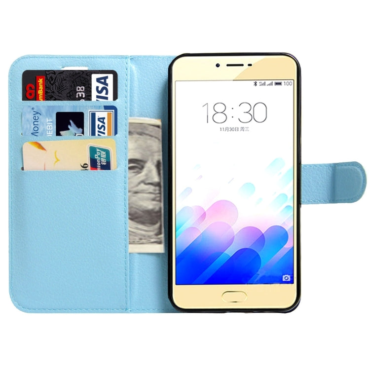 For Meizu  Meilan X Litchi Texture Horizontal Flip Leather Case with Magnetic Buckle & Holder & Card Slots & Wallet