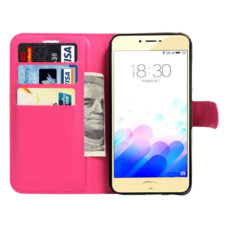 For Meizu  Meilan X Litchi Texture Horizontal Flip Leather Case with Magnetic Buckle & Holder & Card Slots & Wallet