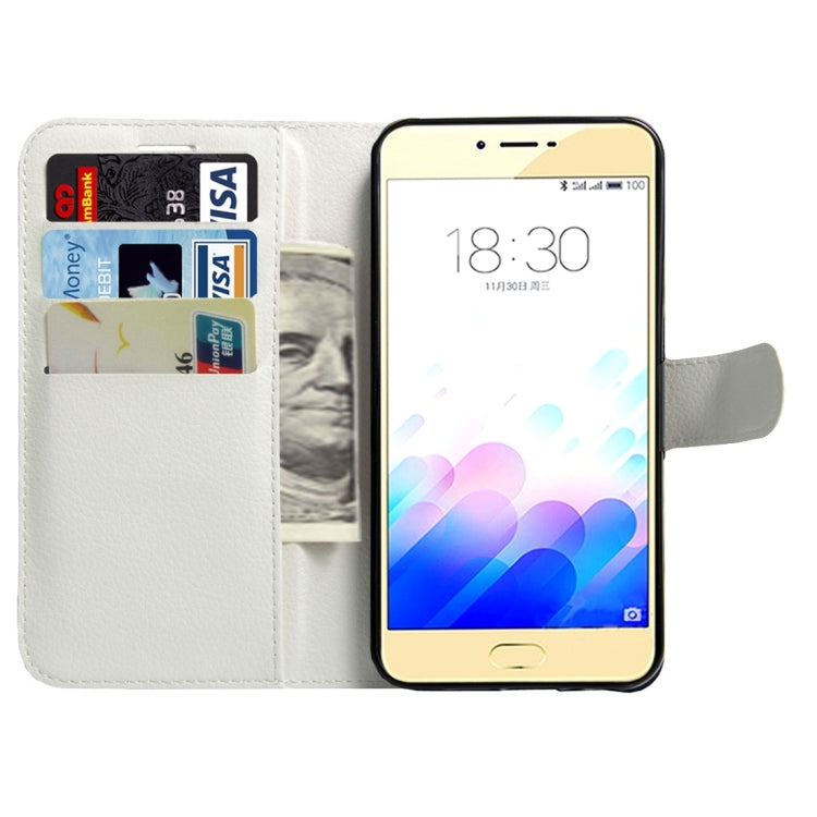 For Meizu  Meilan X Litchi Texture Horizontal Flip Leather Case with Magnetic Buckle & Holder & Card Slots & Wallet