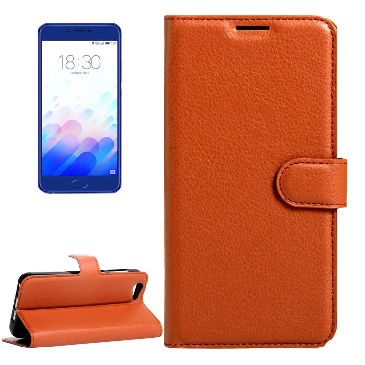 For Meizu  Meilan X Litchi Texture Horizontal Flip Leather Case with Magnetic Buckle & Holder & Card Slots & Wallet