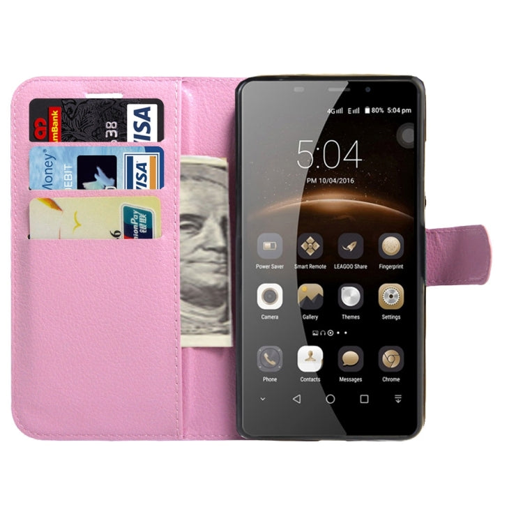 LEAGOO for M8 (MPH1460) Litchi Texture Horizontal Flip Leather Case with Magnetic Buckle & Holder & Card Slots & Wallet