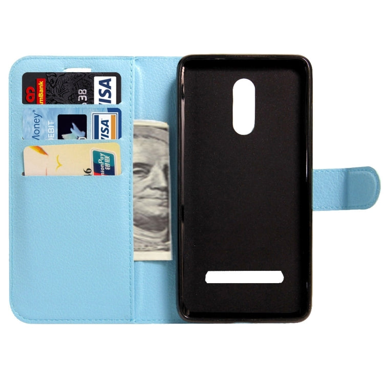 LEAGOO for M8 (MPH1460) Litchi Texture Horizontal Flip Leather Case with Magnetic Buckle & Holder & Card Slots & Wallet