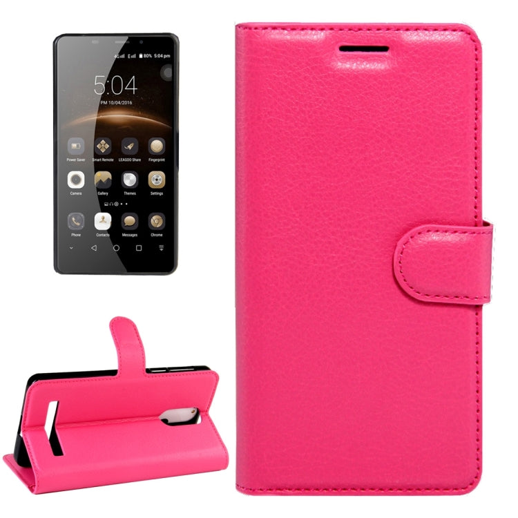 LEAGOO for M8 (MPH1460) Litchi Texture Horizontal Flip Leather Case with Magnetic Buckle & Holder & Card Slots & Wallet