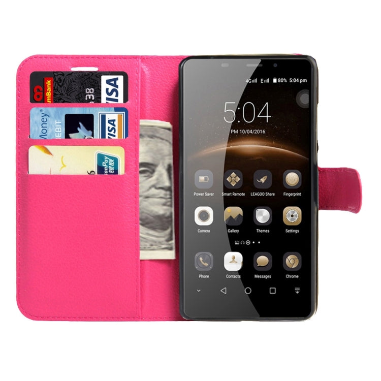 LEAGOO for M8 (MPH1460) Litchi Texture Horizontal Flip Leather Case with Magnetic Buckle & Holder & Card Slots & Wallet