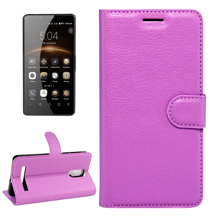LEAGOO for M8 (MPH1460) Litchi Texture Horizontal Flip Leather Case with Magnetic Buckle & Holder & Card Slots & Wallet