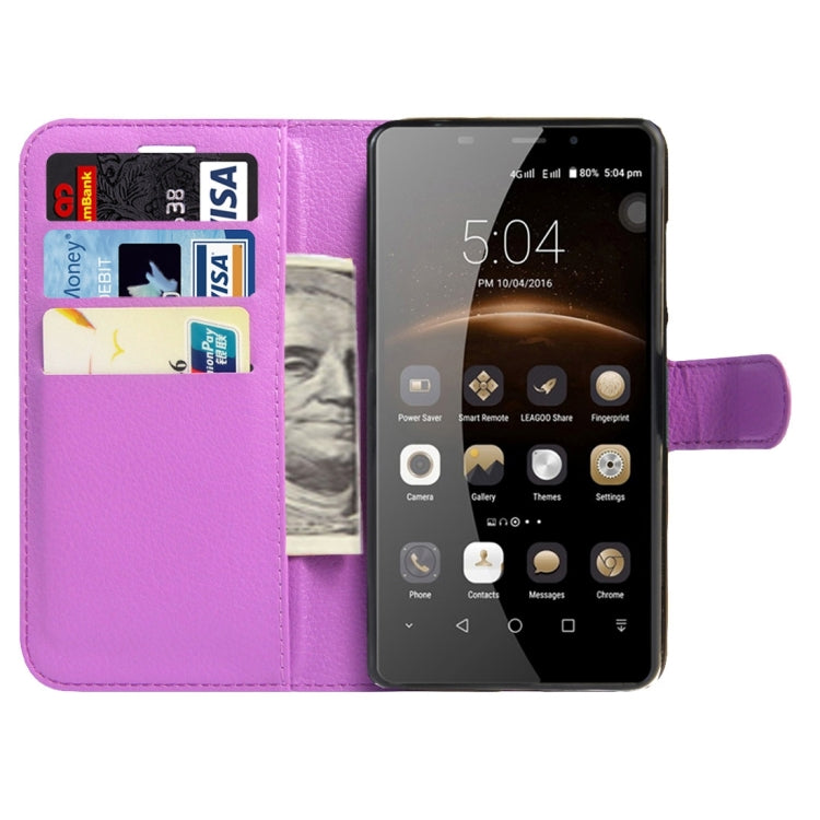 LEAGOO for M8 (MPH1460) Litchi Texture Horizontal Flip Leather Case with Magnetic Buckle & Holder & Card Slots & Wallet