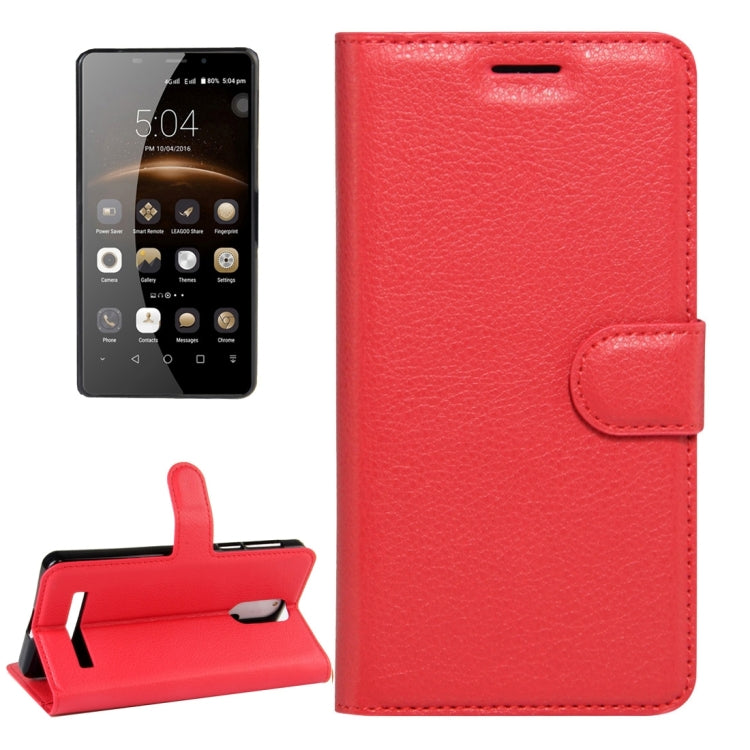 LEAGOO for M8 (MPH1460) Litchi Texture Horizontal Flip Leather Case with Magnetic Buckle & Holder & Card Slots & Wallet