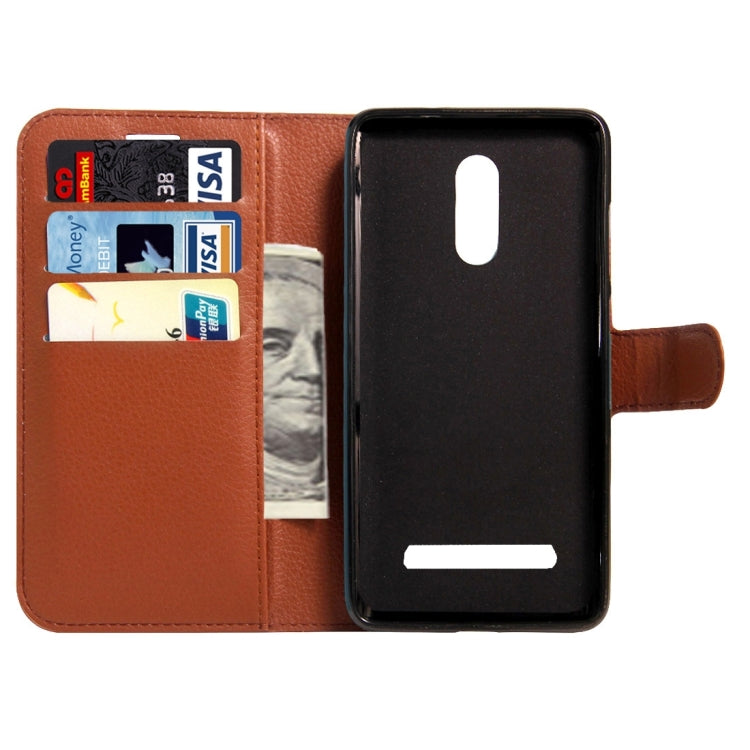 LEAGOO for M8 (MPH1460) Litchi Texture Horizontal Flip Leather Case with Magnetic Buckle & Holder & Card Slots & Wallet