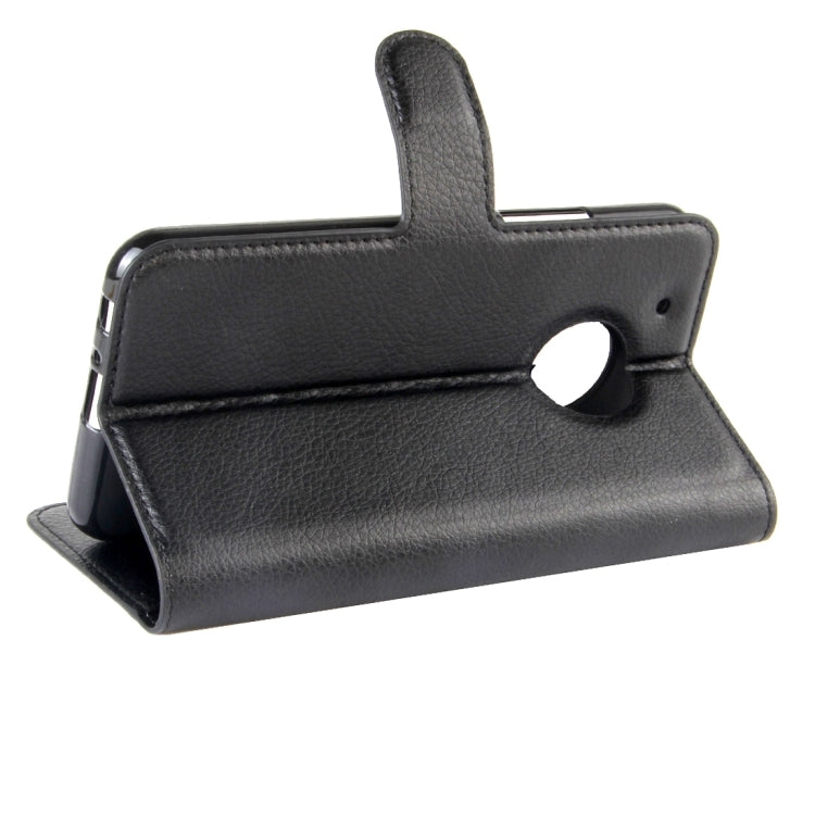 For Motorola Moto G Plus (5th Gen.) Litchi Texture Horizontal Flip Leather Case with Magnetic Buckle & Holder & Card Slots & Wallet