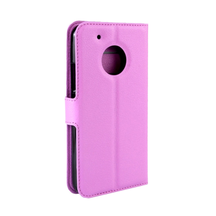 For Motorola Moto G Plus (5th Gen.) Litchi Texture Horizontal Flip Leather Case with Magnetic Buckle & Holder & Card Slots & Wallet