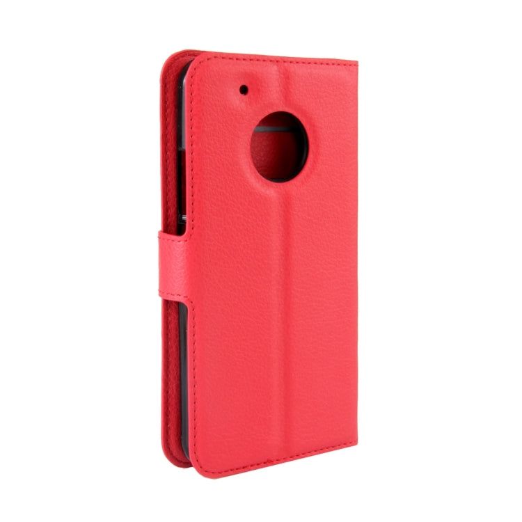 For Motorola Moto G Plus (5th Gen.) Litchi Texture Horizontal Flip Leather Case with Magnetic Buckle & Holder & Card Slots & Wallet