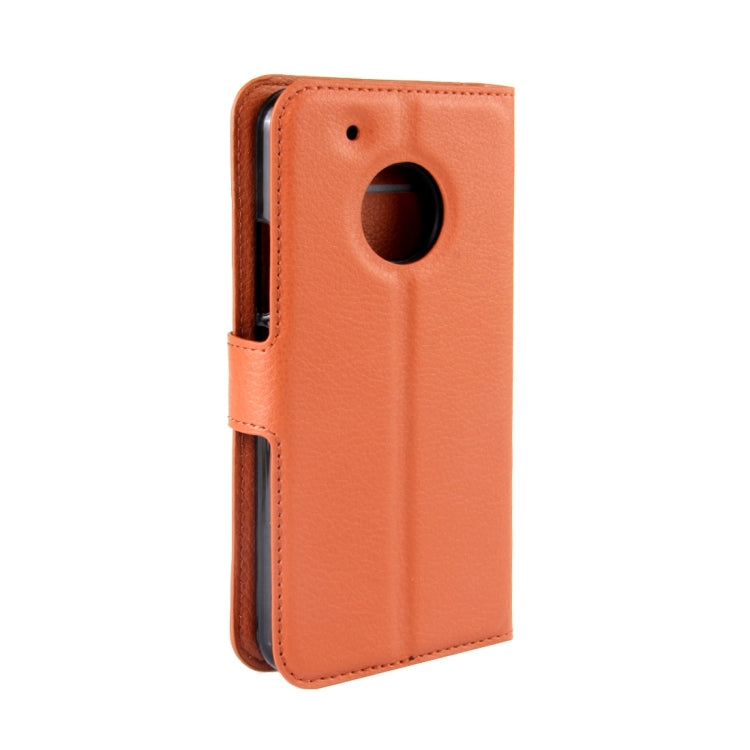 For Motorola Moto G Plus (5th Gen.) Litchi Texture Horizontal Flip Leather Case with Magnetic Buckle & Holder & Card Slots & Wallet