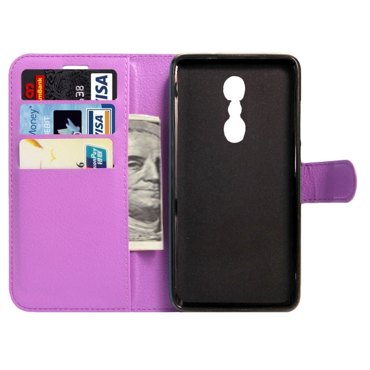 For Lenovo K6 Note Litchi Texture Horizontal Flip Leather Case with Magnetic Buckle & Holder & Card Slots & Wallet