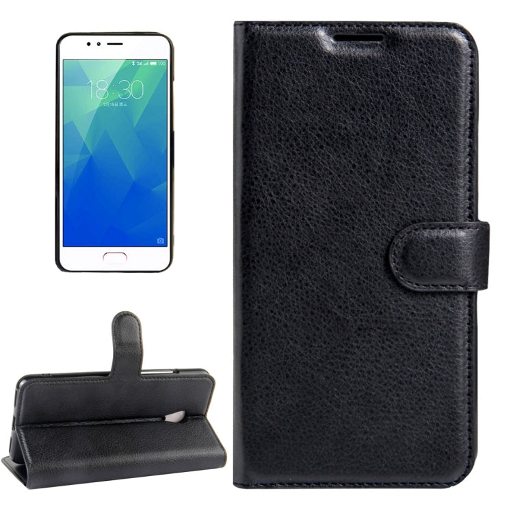 For Meizu  M5s Litchi Texture Horizontal Flip Leather Case with Magnetic Buckle & Holder & Card Slots & Wallet