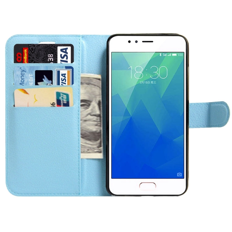 For Meizu  M5s Litchi Texture Horizontal Flip Leather Case with Magnetic Buckle & Holder & Card Slots & Wallet