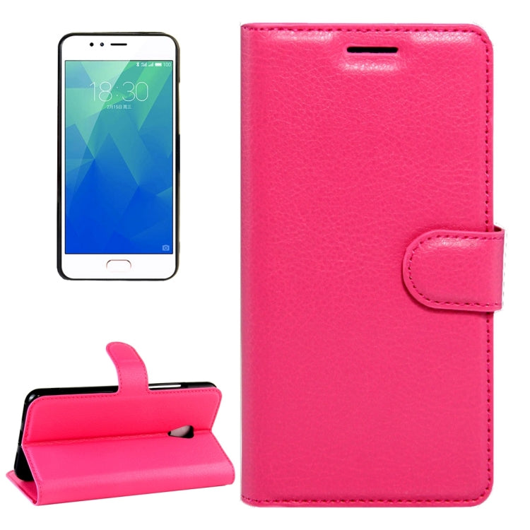 For Meizu  M5s Litchi Texture Horizontal Flip Leather Case with Magnetic Buckle & Holder & Card Slots & Wallet