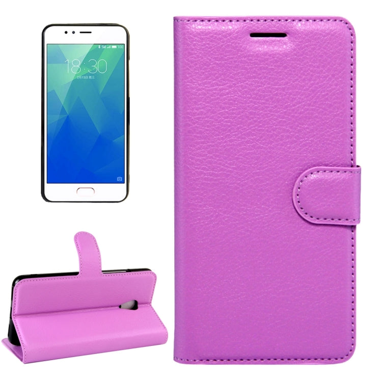 For Meizu  M5s Litchi Texture Horizontal Flip Leather Case with Magnetic Buckle & Holder & Card Slots & Wallet