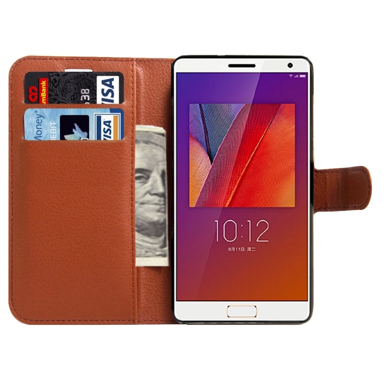 For Lenovo ZUK Edge Litchi Texture Horizontal Flip Leather Case with Magnetic Buckle & Holder & Card Slots & Wallet