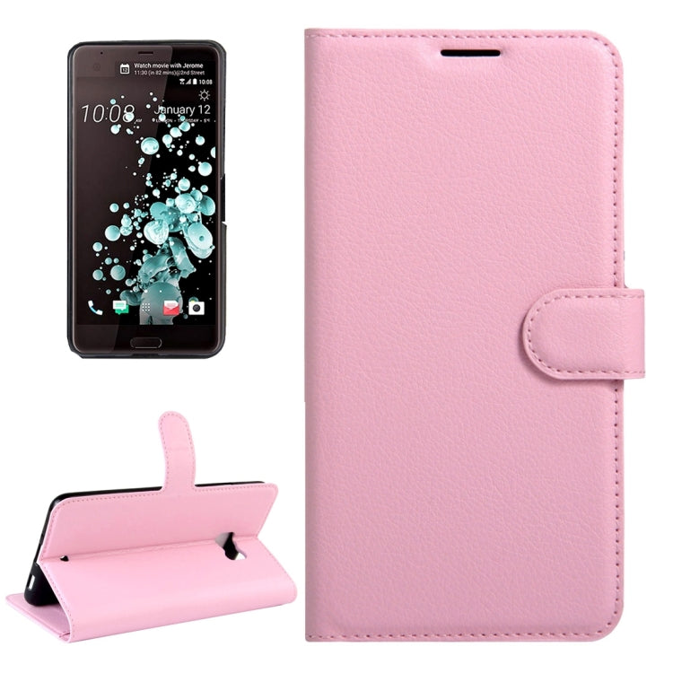 For HTC U Ultra / HTC Ocean Note Litchi Texture Horizontal Flip Leather Case with Magnetic Buckle & Holder & Card Slots & Wallet